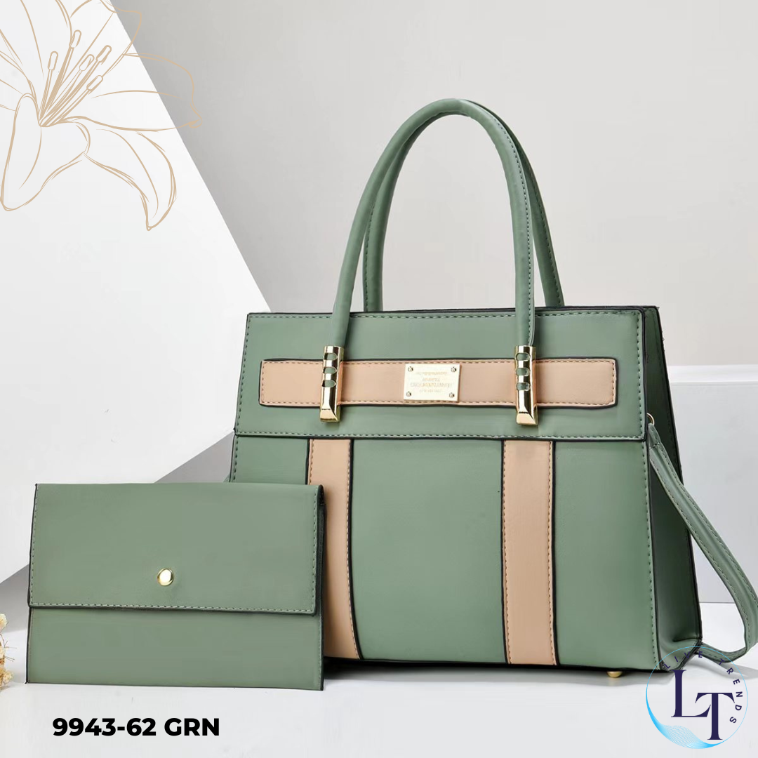 2-in-1 Women's Handbag Set with Matching Small Purse - Versatile Convertible Bag-9943-62