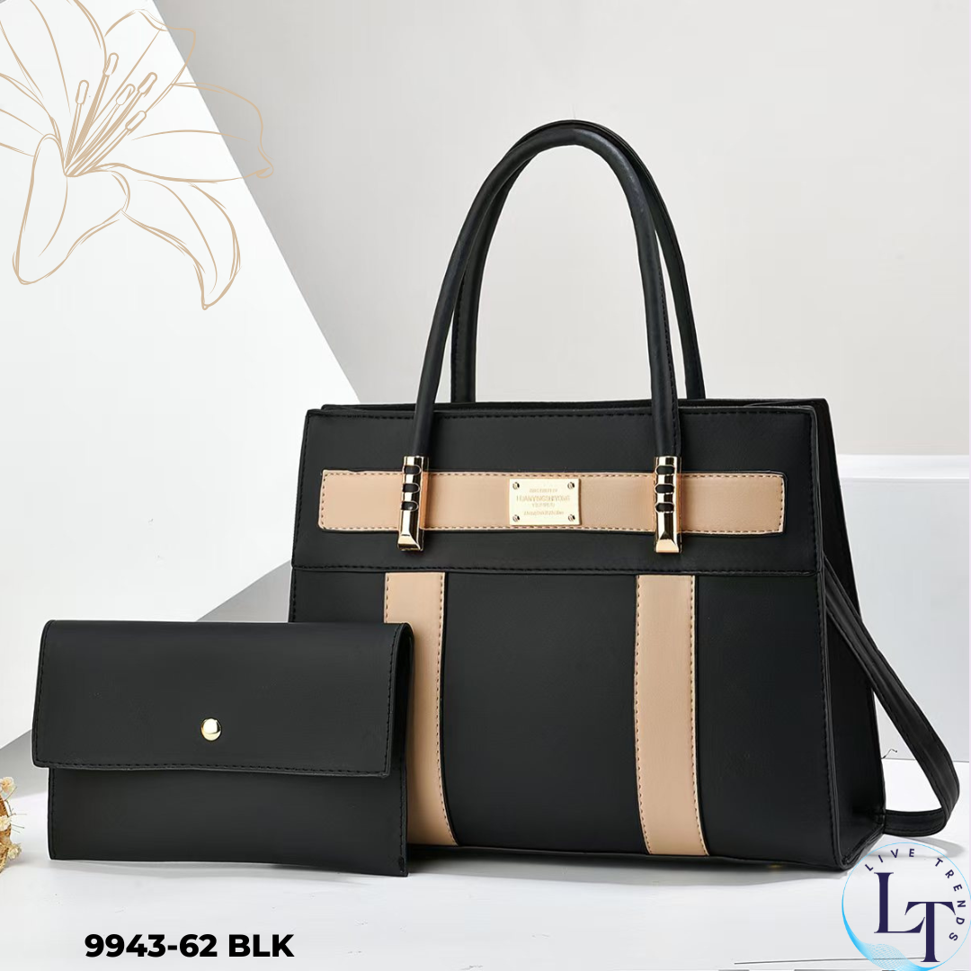 2-in-1 Women's Handbag Set with Matching Small Purse - Versatile Convertible Bag-9943-62