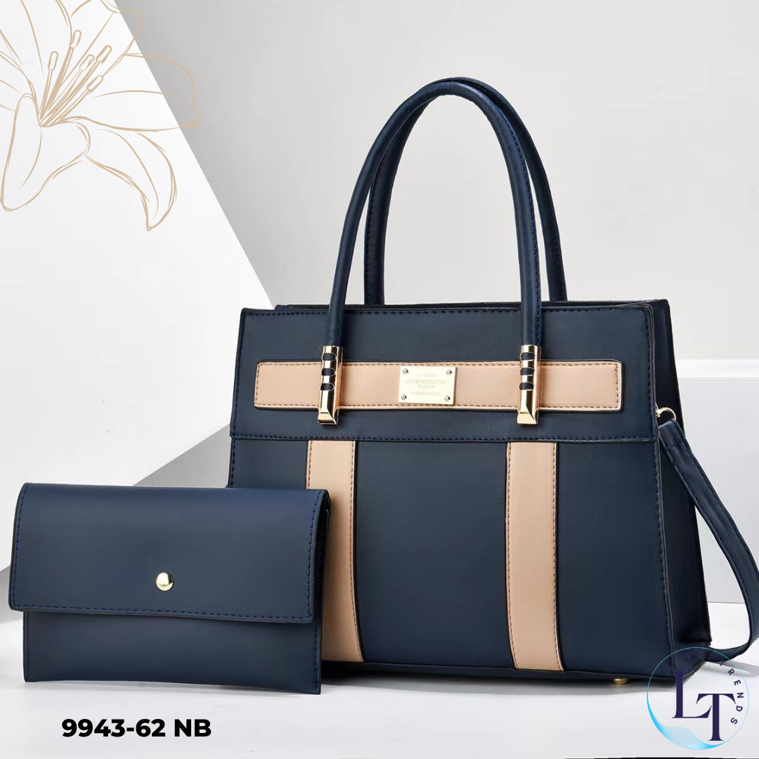 2-in-1 Women's Handbag Set with Matching Small Purse - Versatile Convertible Bag-9943-62