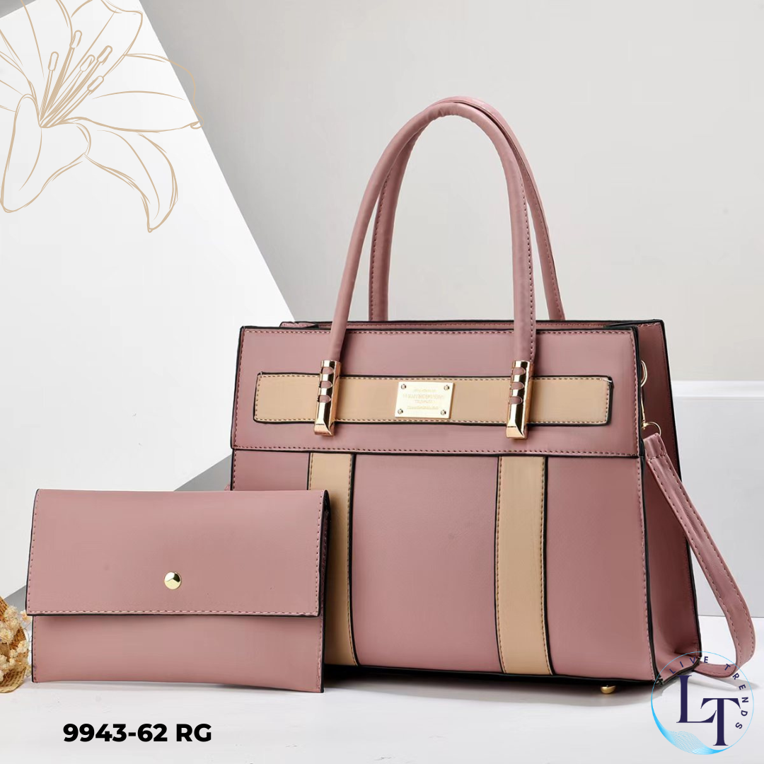 2-in-1 Women's Handbag Set with Matching Small Purse - Versatile Convertible Bag-9943-62