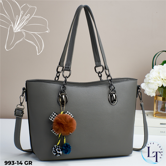 Ladies Shoulder Bags  -Grey 993-14